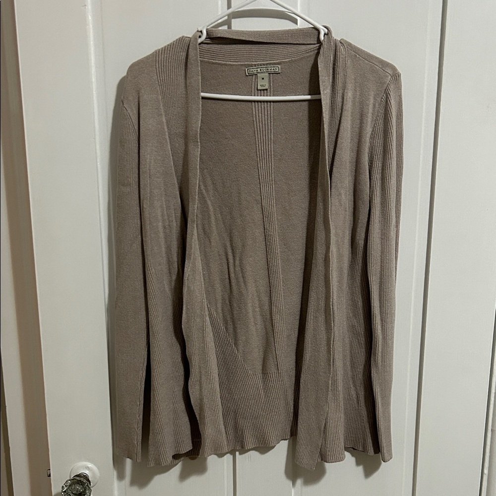 Dana Buchman Light Brown Cardigan